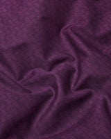 Viola Purple Printed Satin Cotton Shirt