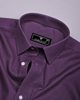 Arcade Purple Printed Formal Cotton Shirt
