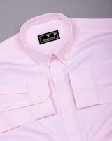 Roselin Pink Oxford Cotton Plain Formal Shirt