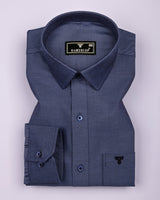 Prescot NavyBlue Premium Cotton Giza Shirt