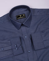 Prescot NavyBlue Premium Cotton Giza Shirt