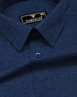 Brilliant Blue Plaid Flannel Cotton Shirt