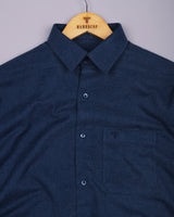 Brilliant Blue Plaid Flannel Cotton Shirt