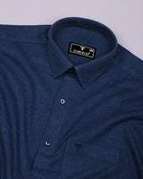 Brilliant Blue Plaid Flannel Cotton Shirt