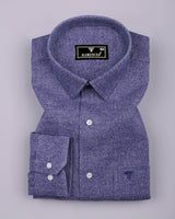 Cafrix Blue Dual-Tone Plaid Flannel Cotton Shirt