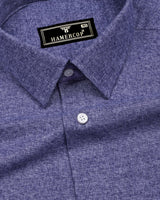 Cafrix Blue Dual-Tone Plaid Flannel Cotton Shirt