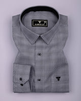 Gryson Black With White Houndstooth Premium Giza Shirt