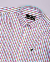 Vartone Multicolor Stripe Dobby Giza Shirt