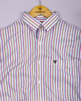 Vartone Multicolor Stripe Dobby Giza Shirt