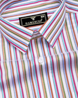 Vartone Multicolor Stripe Dobby Giza Shirt