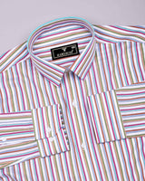Vartone Multicolor Stripe Dobby Giza Shirt