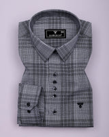 Liberty Black Check Designer Cotton Shirt