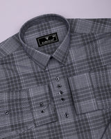 Liberty Black Check Designer Cotton Shirt