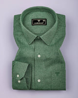 Flavyn Green Two Shaded Plaid Flannel Shirt