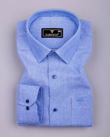 Flavyn Light Blue Two Shaded Plaid Flannel Shirt