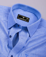 Flavyn Light Blue Two Shaded Plaid Flannel Shirt