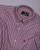 Cordovan Burgundy Houndstooth Dobby Premium Giza Shirt