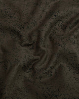 Crispello Coffee Brown Corduroy Premium Cotton Solid Shirt