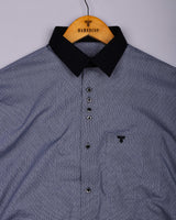 Black Houndstooth Designer Formal Cotton Shirt