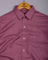 Slyron Onion Pink Houndstooth Premium Giza Shirt