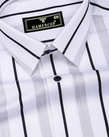 Sugar White With Black Stripe Premium Gizza Shirt