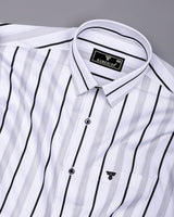 Sugar White With Black Stripe Premium Gizza Shirt
