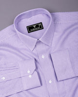Lorca Lavender Purple Jacquard Premium Giza Shirt