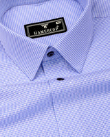 Lorca Blue Jacquard Premium Giza Shirt