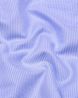 Lorca Blue Jacquard Premium Giza Shirt