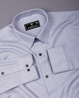 Kryon Gray Dobby Stripe Premium Giza Shirt
