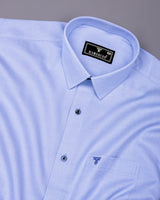 Kryon Blue Dobby Stripe Premium Giza Shirt