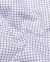 Havion Black With Small Check Premium Giza Shirt