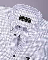 Havion Black With Small Check Premium Giza Shirt