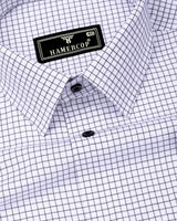 Havion Black With Small Check Premium Giza Shirt