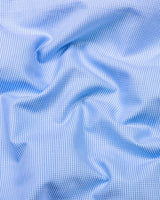 Drelon Blue Dobby Solid Premium Giza Shirt