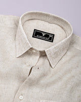 Luminor Light Cream Formal Linen Shirt