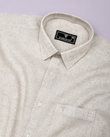 Luminor Light Cream Formal Linen Shirt