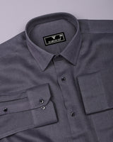 Luminor Gray Formal Linen Shirt