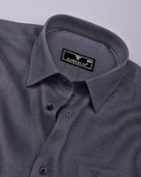 Luminor Gray Formal Linen Shirt