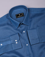 Luminor Blue Formal Linen Shirt