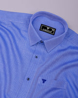 Glorix Blue Jacquard Premium Gizza Shirt