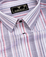 Elora Pink Multi Stripe Linen Cotton Shirt