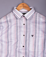 Elora Pink Multi Stripe Linen Cotton Shirt
