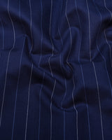Zeron Blue Weft Stripe Premium Cotton Shirt