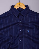 Nastry DarkBlue Stripe Premium Giza Shirt