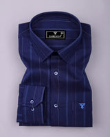 Nastry DarkBlue Stripe Premium Giza Shirt