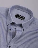 Corial Gray Dobby Premium Cotton Shirt