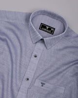 Corial Gray Dobby Premium Cotton Shirt