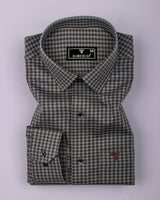 Thyme Green Dobby Check Premium Gizza Shirt