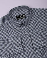 Belix Gray With Black Jacquard Premium Gizza Shirt